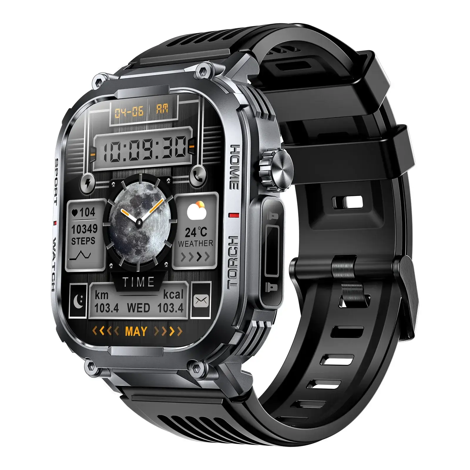 Outdoor Sports Smartwatch S320B with 2.02" HD Screen & 3ATM Waterproof