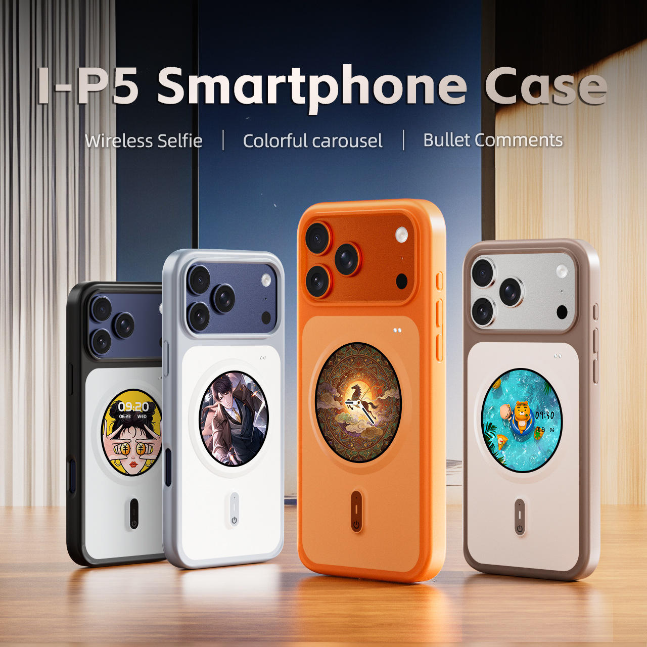 2026 Innovative Smart Phone Cover with Screen Assembly Shockproof Bumper Case for Apple for iPhone 17 Pro Max