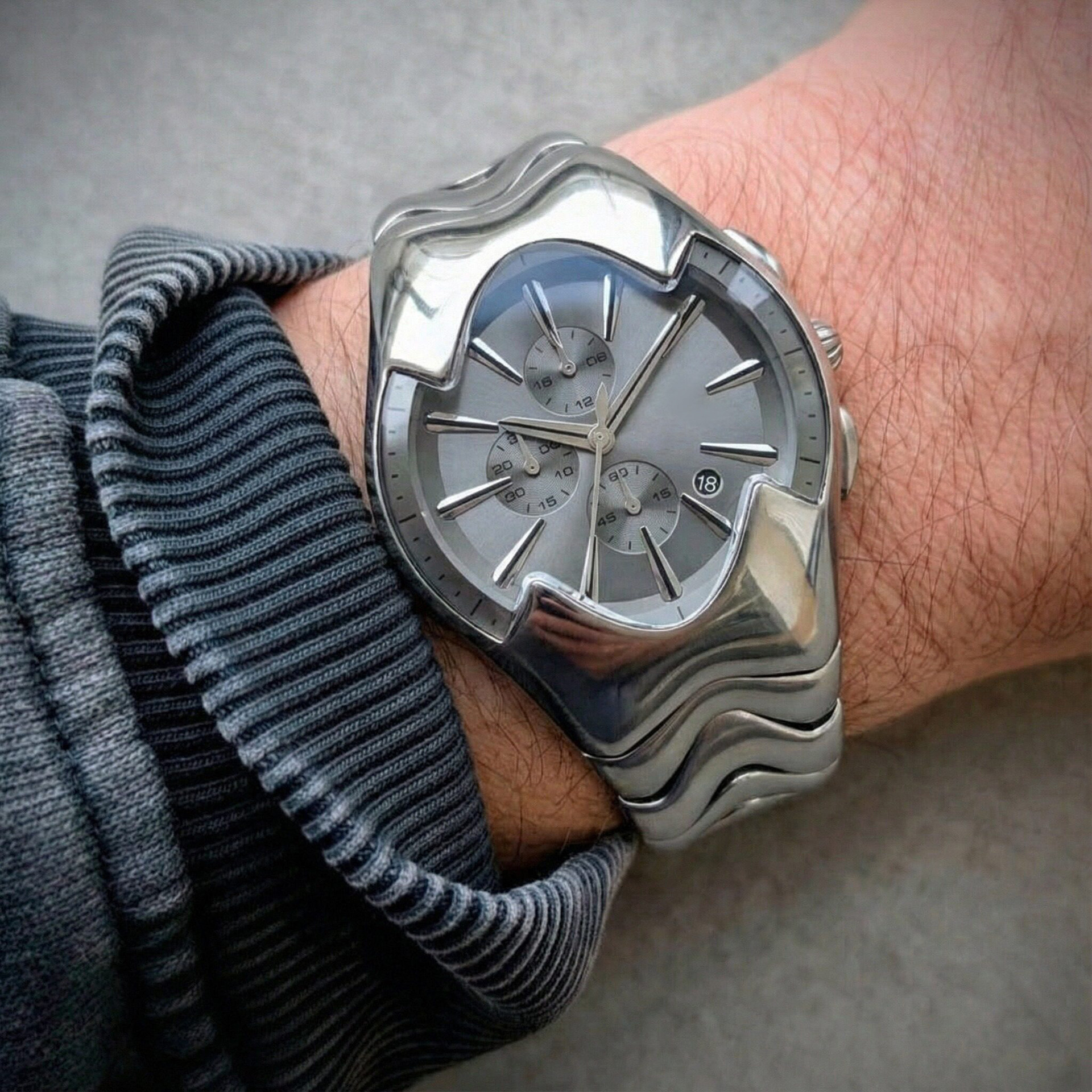 Liquid Wave Chronograph Watch
