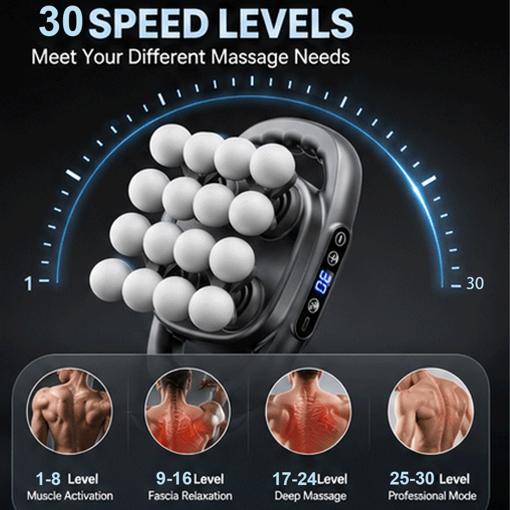 New Full Body Vibratory Massage Gun Fascial Gun Deep Tissue Percussion Muscle Relax Massager