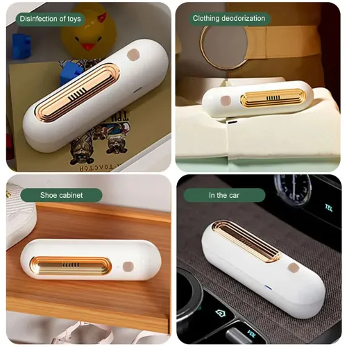 Multifunctional Ozone Generator Refrigerator Deodorizer Portable Household/Vehicular Shoe Cabinet with Battery Power Source image